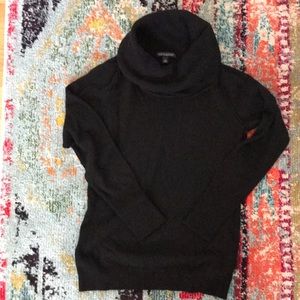Black Banana Republic cowl/turtle neck sweater.